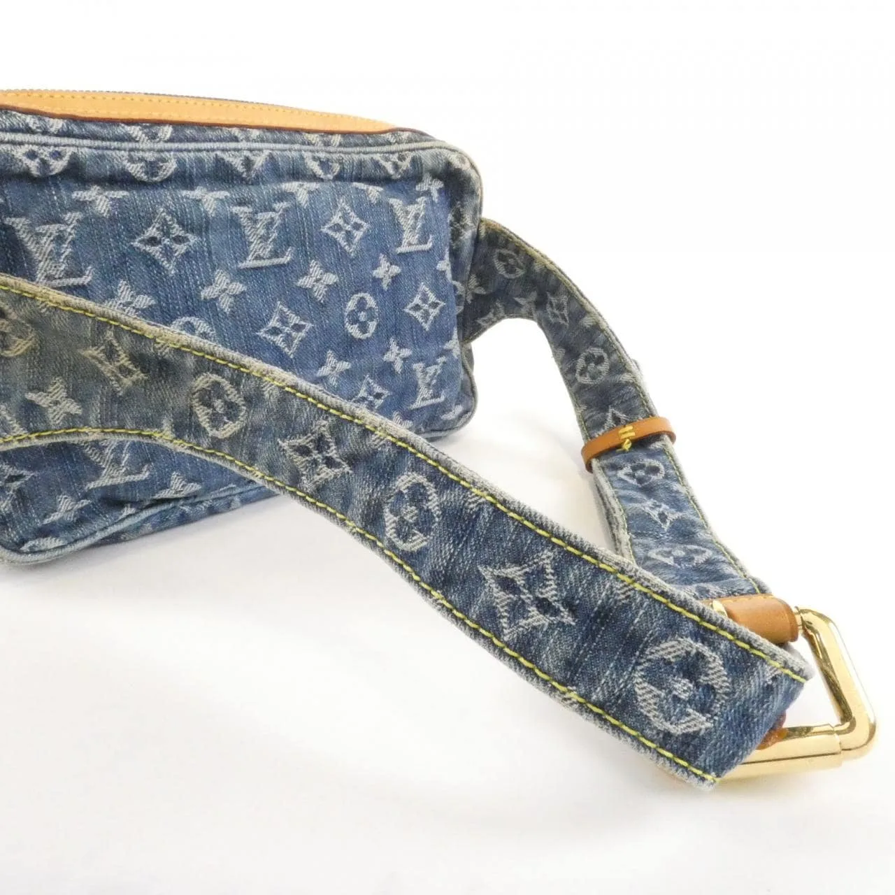 LOUIS VUITTON Bum Bag M95347 Shoulder Monogram 藍色 Monogram 中古品B - 縮圖 5