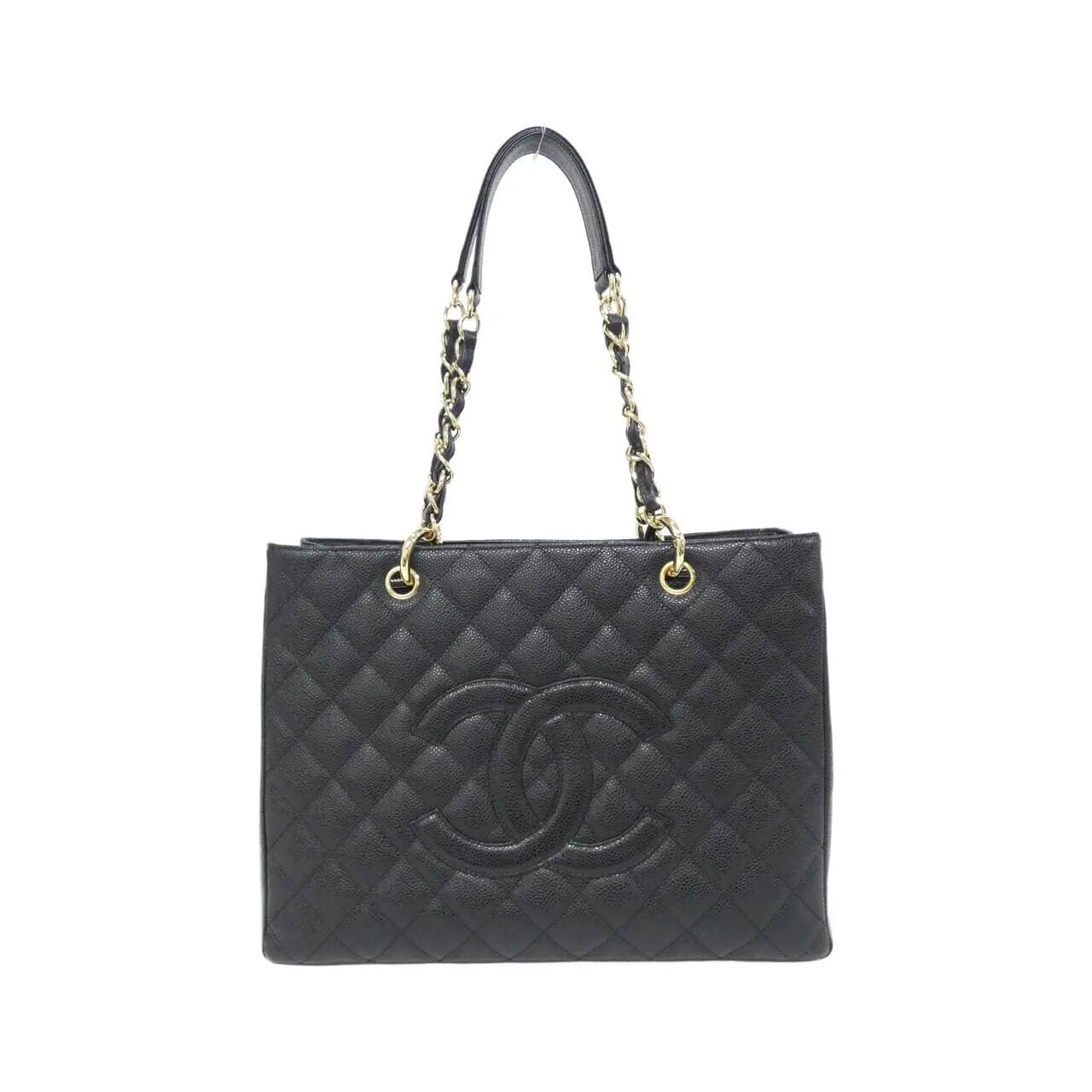 CHANEL 20995 Shoulder Grained Calfskin Black