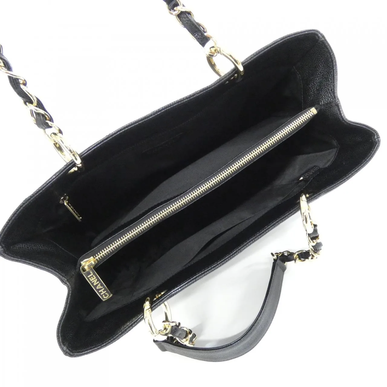 CHANEL 20995 Shoulder Grained Calfskin Black Grained Calfskin Rank A - Thumbnail 6