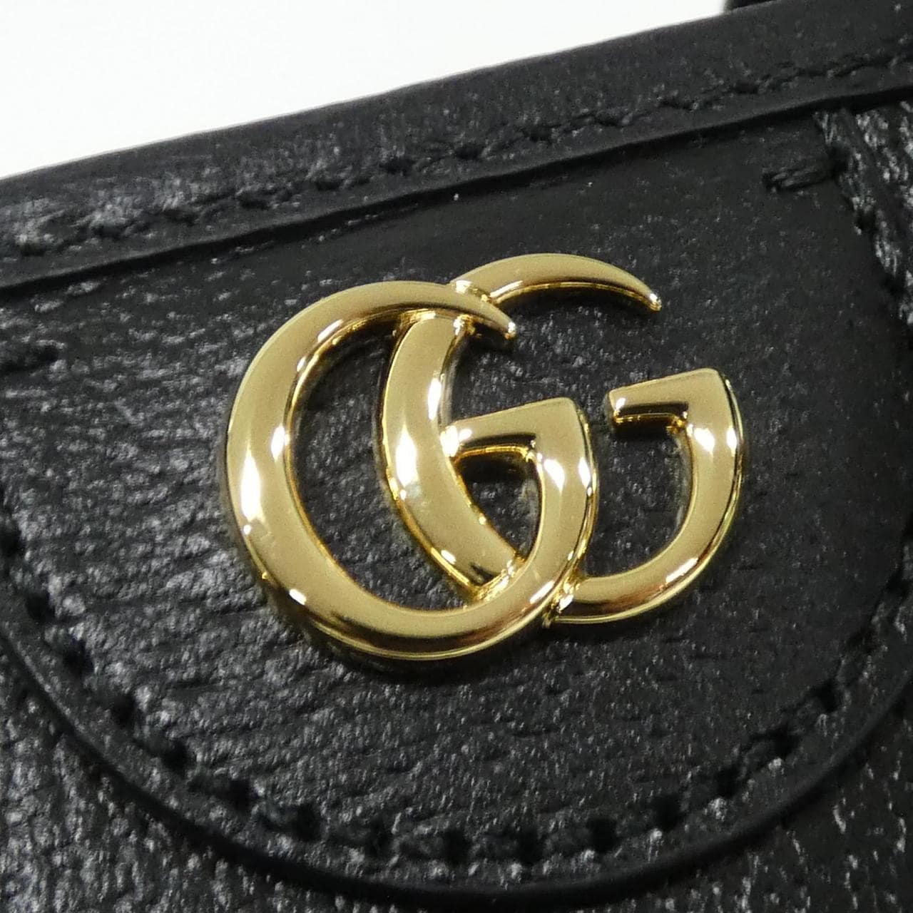GUCCI 765043 DJ20G Handbag Leather 黑色 皮革 中古品A - 縮圖 4