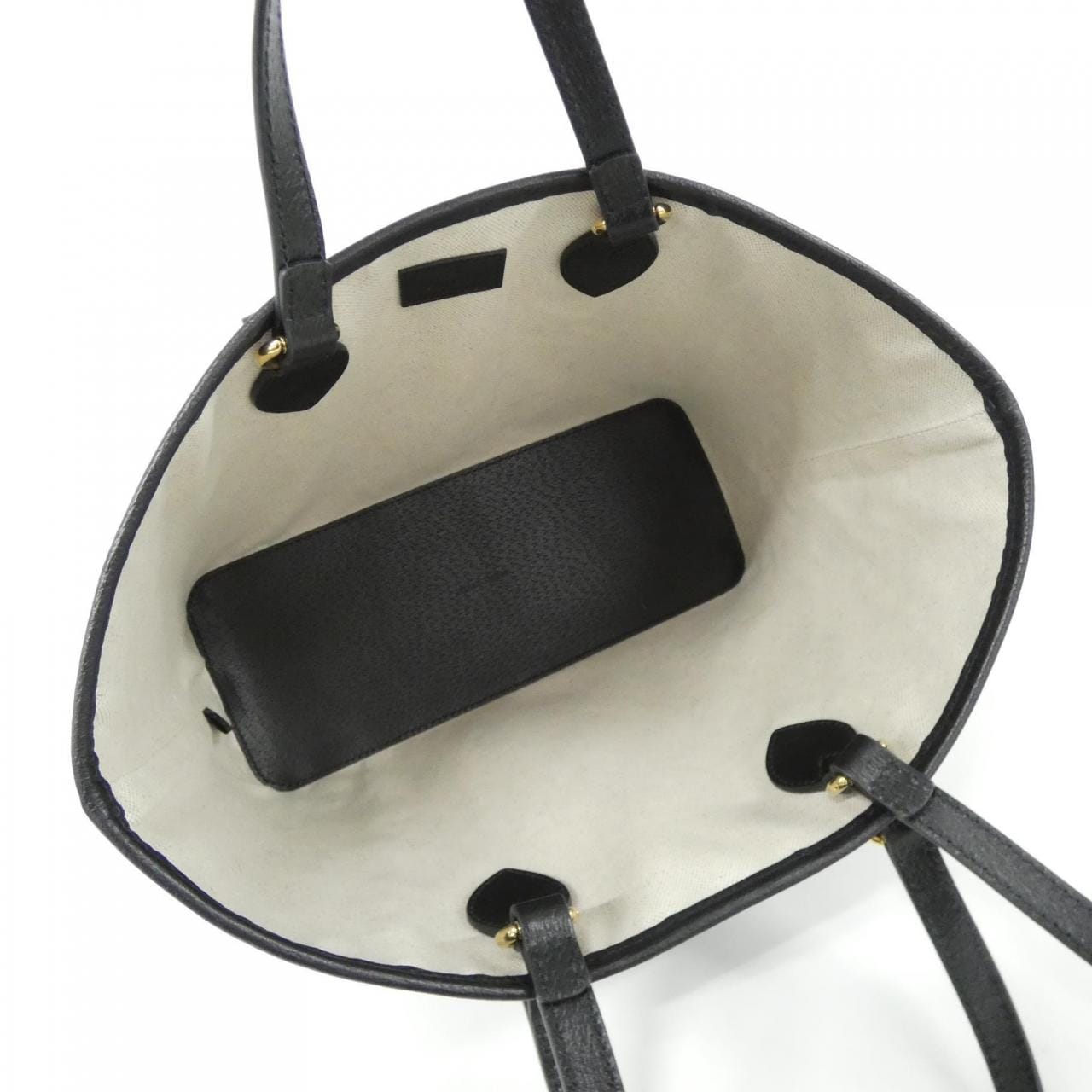 GUCCI 765043 DJ20G Handbag Leather 黑色 皮革 中古品A - 縮圖 6