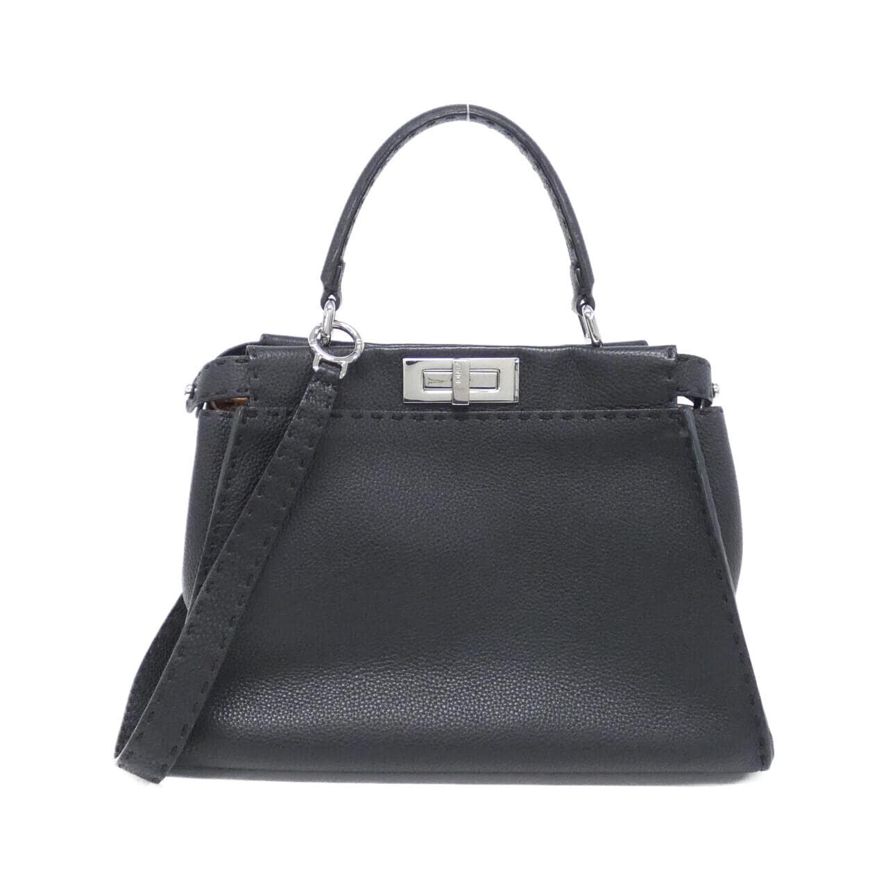 FENDI Peekaboo 8BN290 Q0J Handbag Black