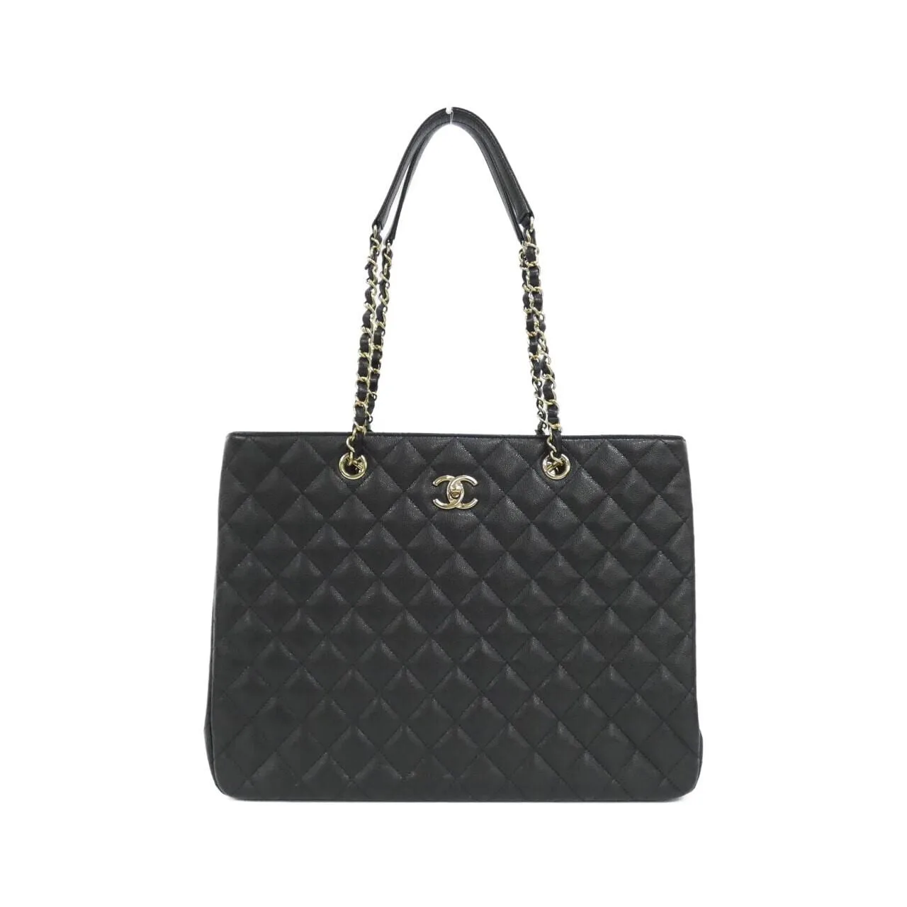 CHANEL 91046 Handbag Grained Calfskin
