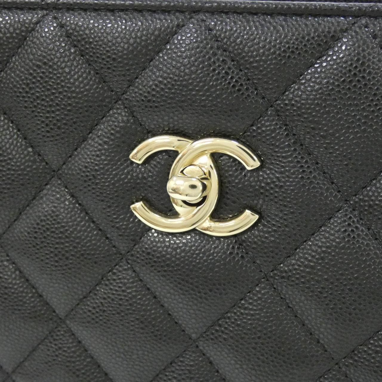 CHANEL 91046 Bag Grained Calfskin Black Grained Calfskin - Thumbnail 4