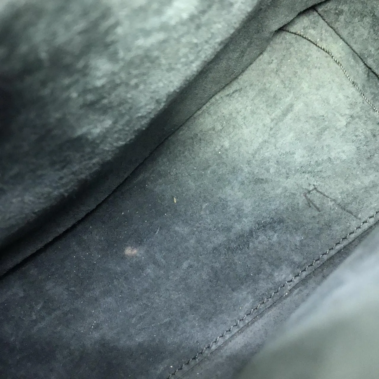 GUCCI 001 3444 Handbag Leather Grey Leather - Thumbnail 8