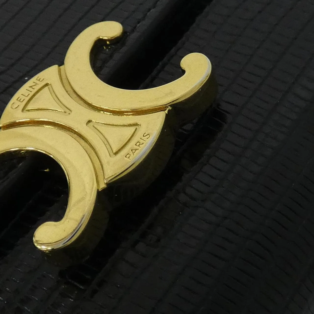 CELINE 10D784DUA Wallet Black Rank A - Thumbnail 4