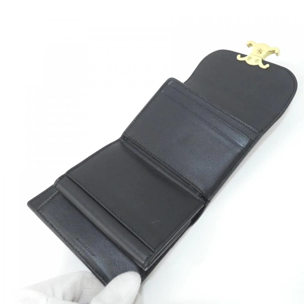 CELINE 10D784DUA Wallet Black Rank A - Thumbnail 6