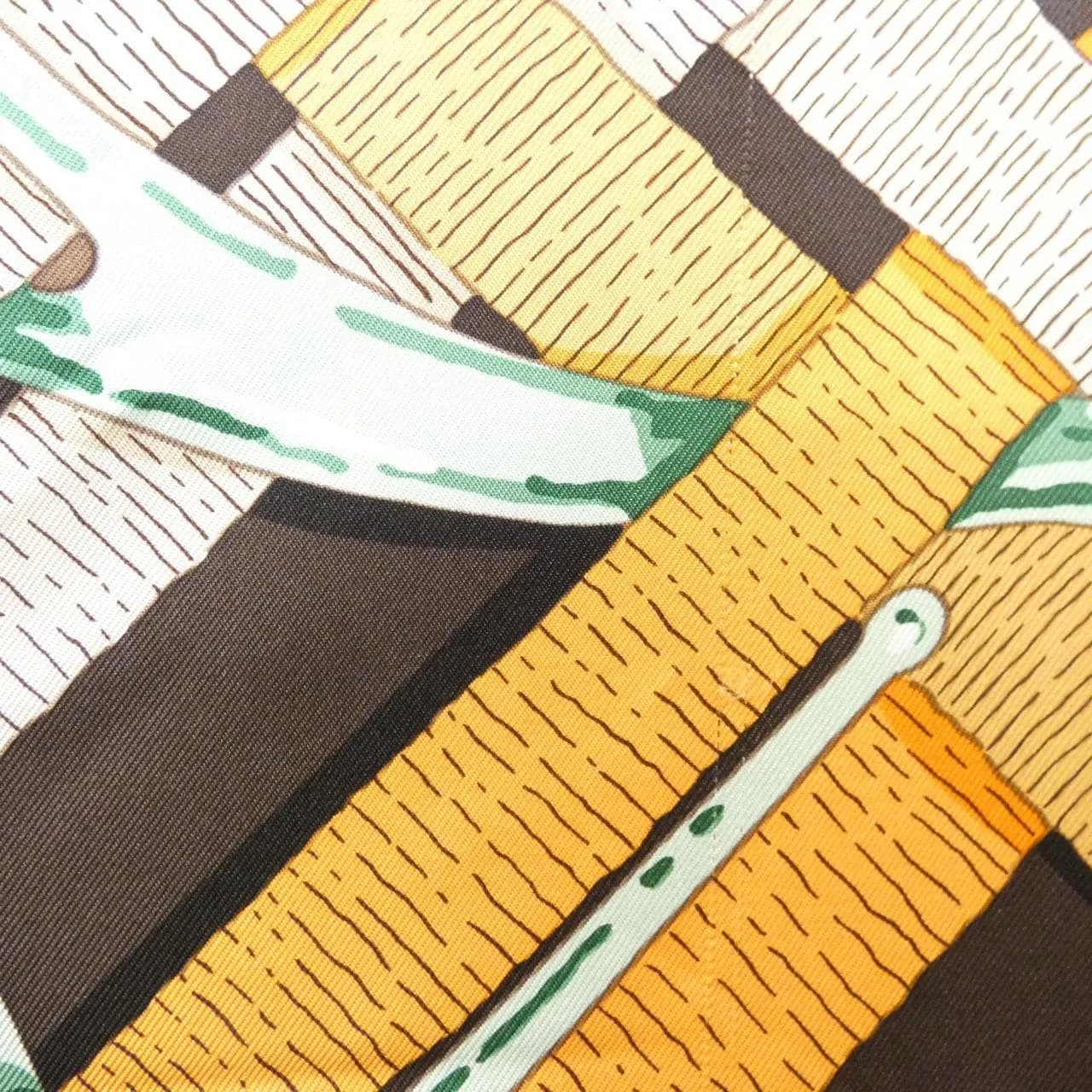 HERMES Scarf Black Rank A - Thumbnail 3