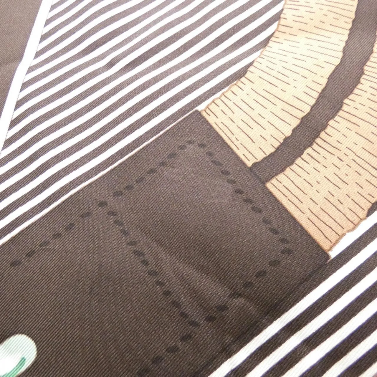 HERMES Scarf Black Rank A - Thumbnail 6