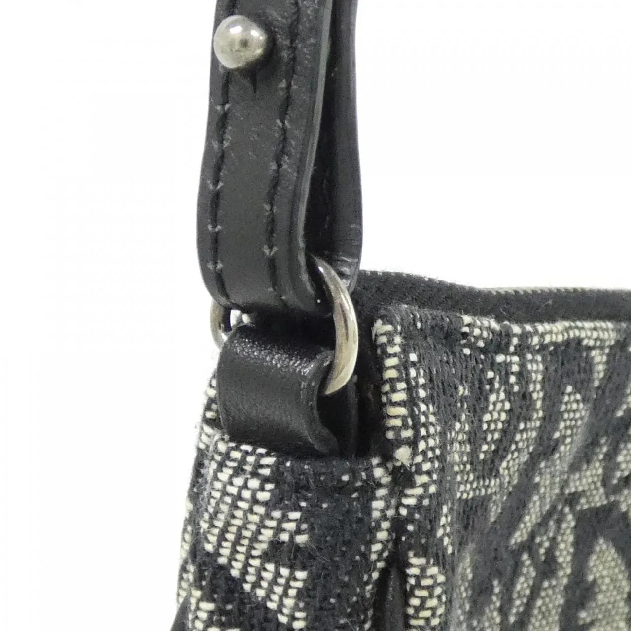 DIOR Lady D-Lite SLO44012 Shoulder Canvas 黑色 帆布 中古品A - 縮圖 5