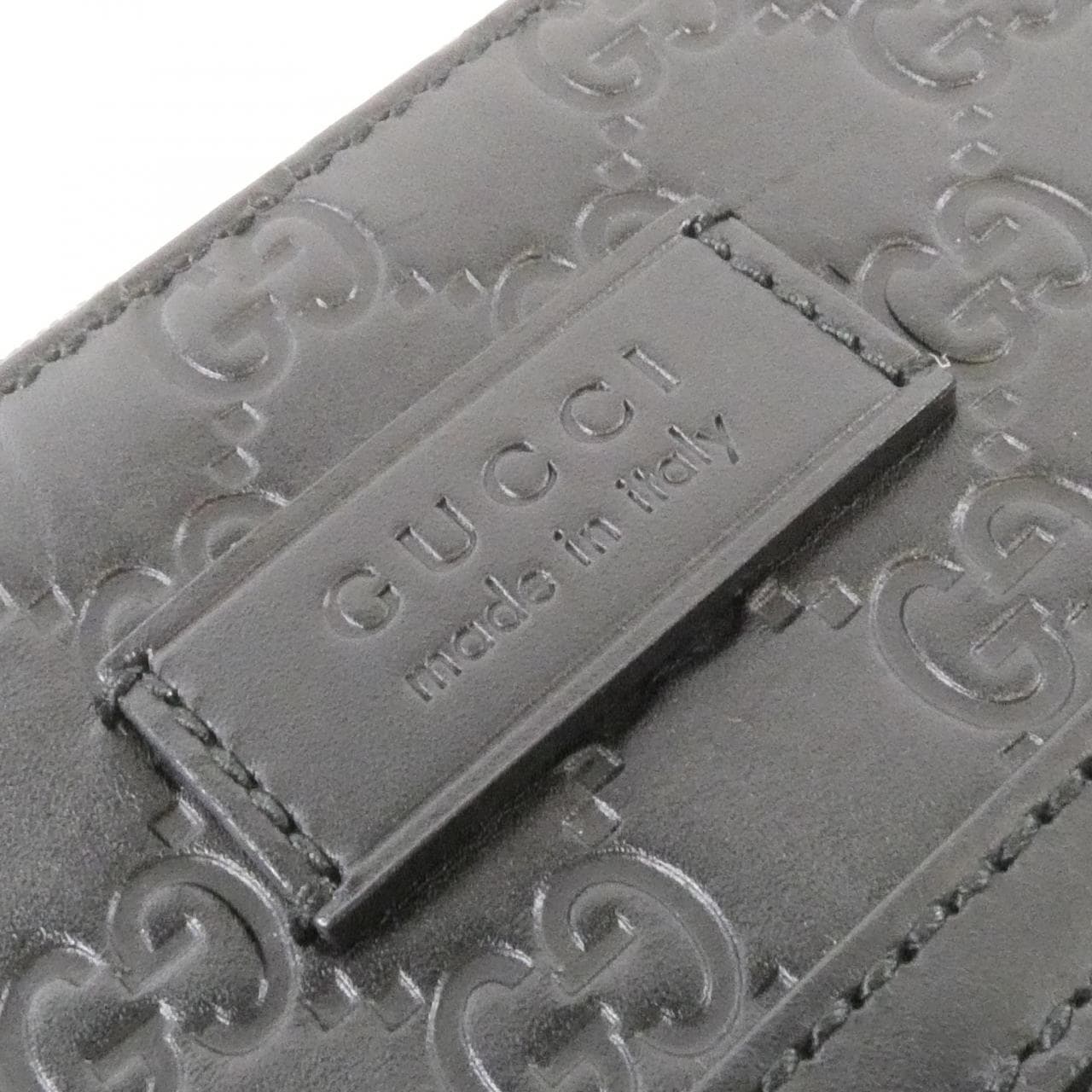 GUCCI 406408 CWCBN Shoulder Leather 黑色 皮革 中古品A - 縮圖 4