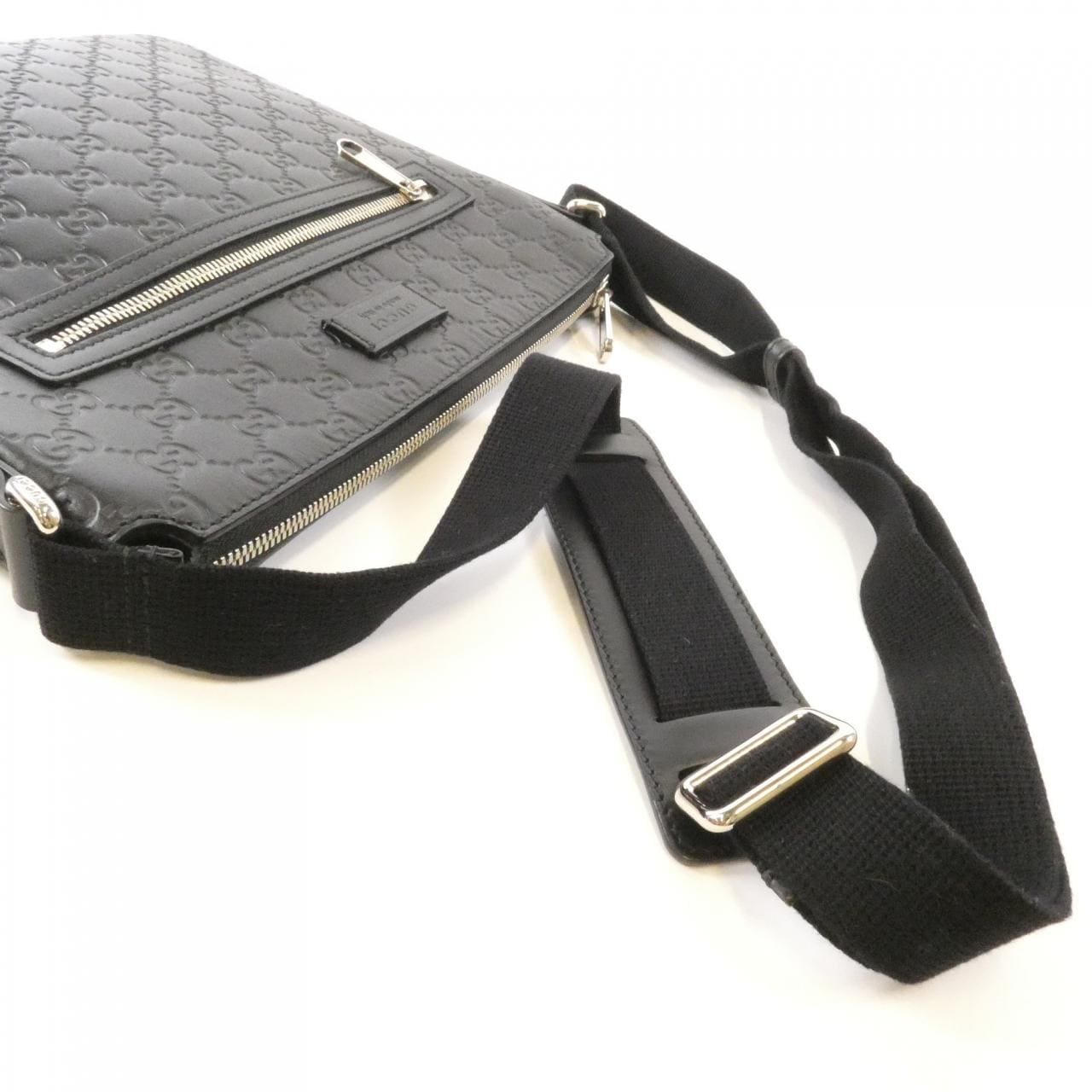 GUCCI 406408 CWCBN Shoulder Leather 黑色 皮革 中古品A - 縮圖 6