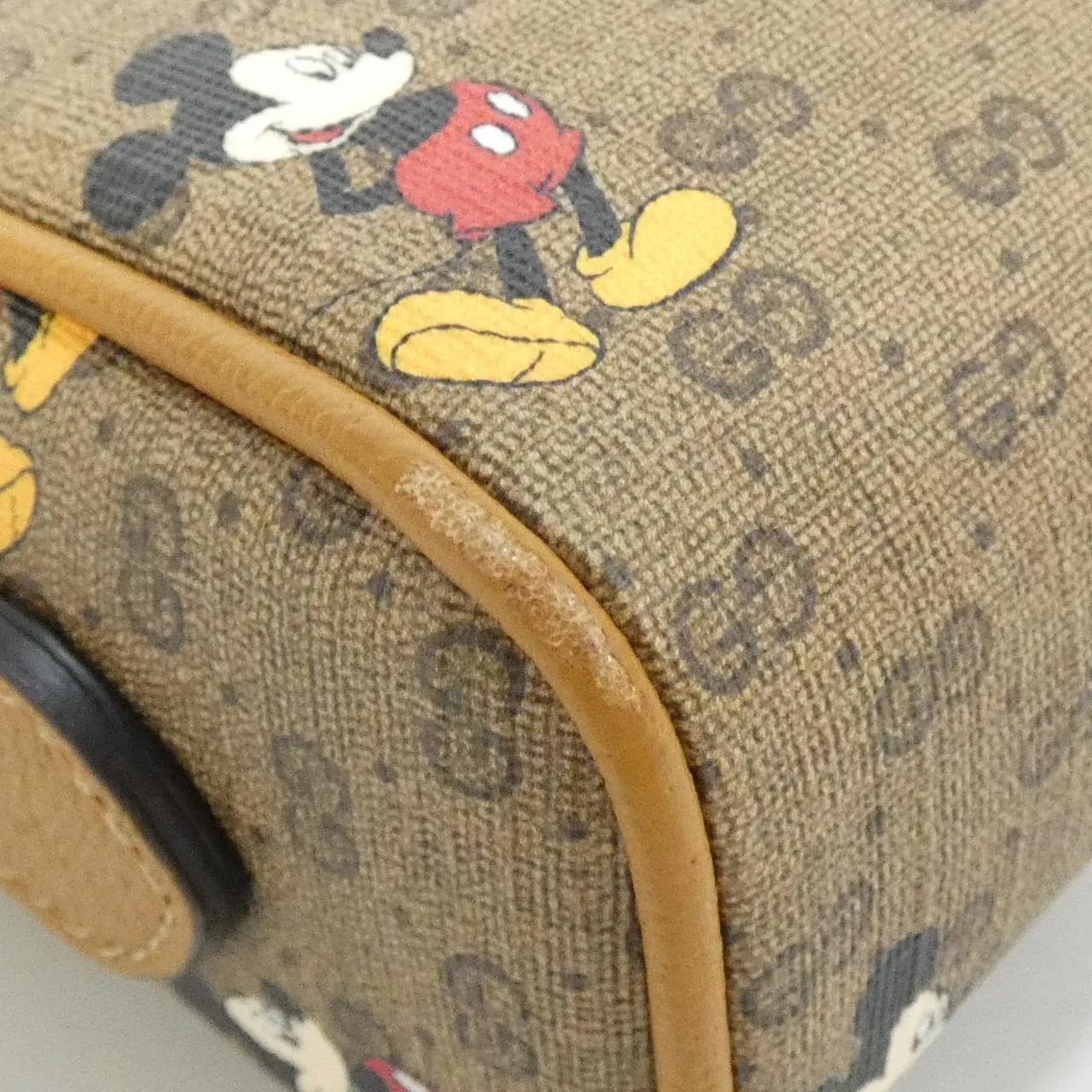 GUCCI Horsebit 1955 602536 HWUBM Shoulder Leather 黑色 皮革 中古品A - 縮圖 3