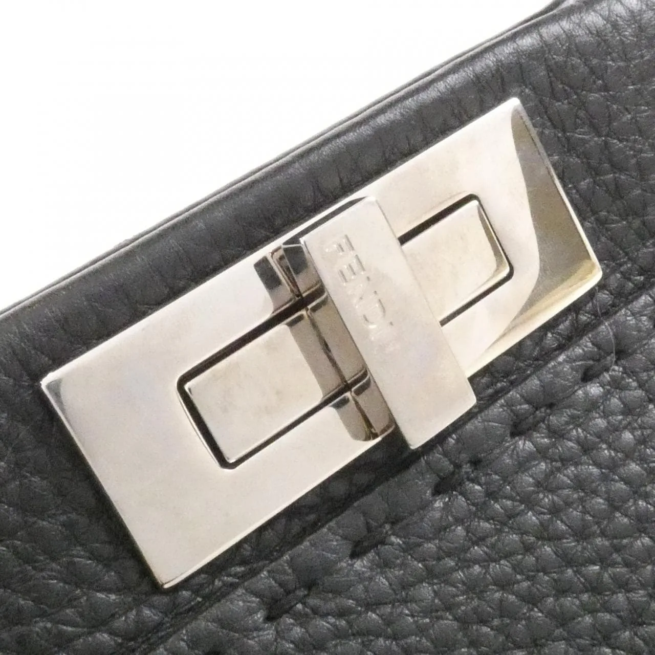 FENDI Peekaboo 8BN290 Q0J Handbag Black Rank A - Thumbnail 3