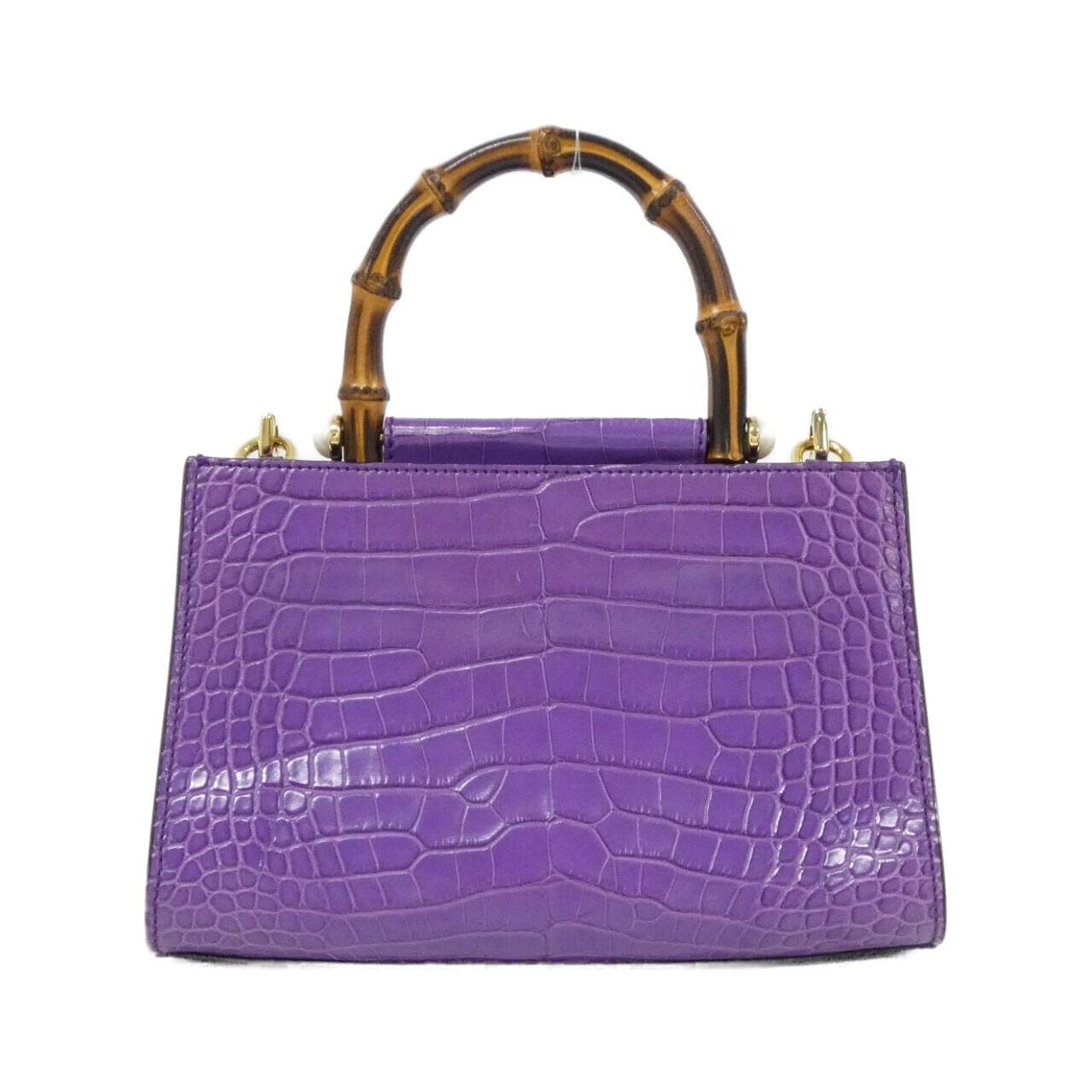 GUCCI 470271 Bag Crocodile Purple Crocodile Rank A - Thumbnail 2