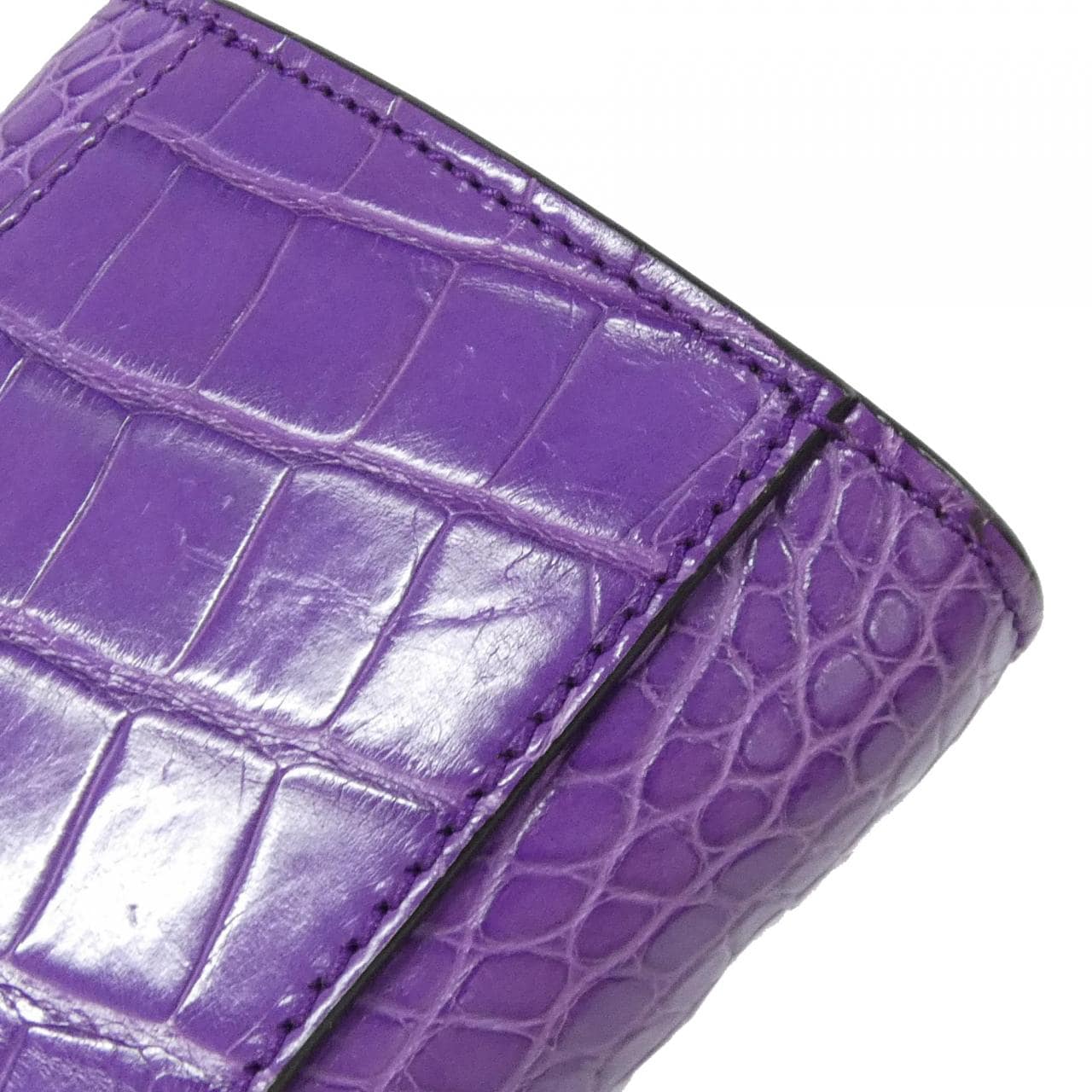 GUCCI 470271 Bag Crocodile Purple Crocodile Rank A - Thumbnail 3