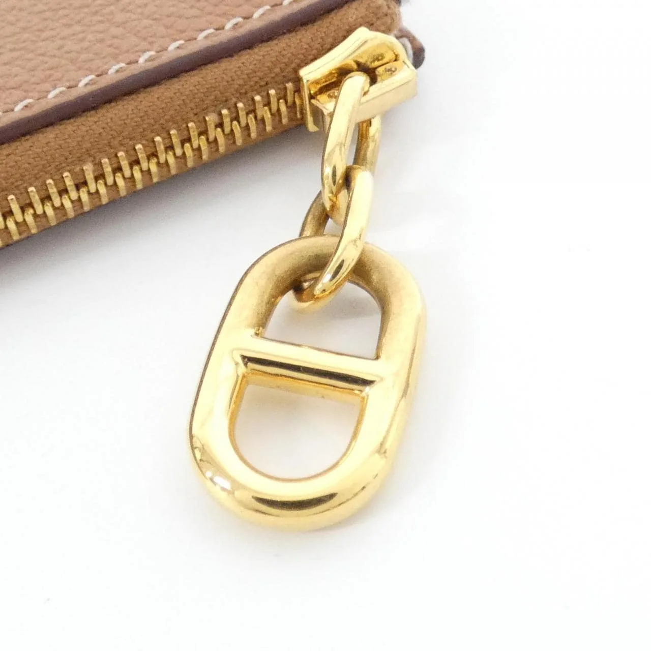 HERMES 086311CC Card Case 金色 中古品A - 縮圖 8