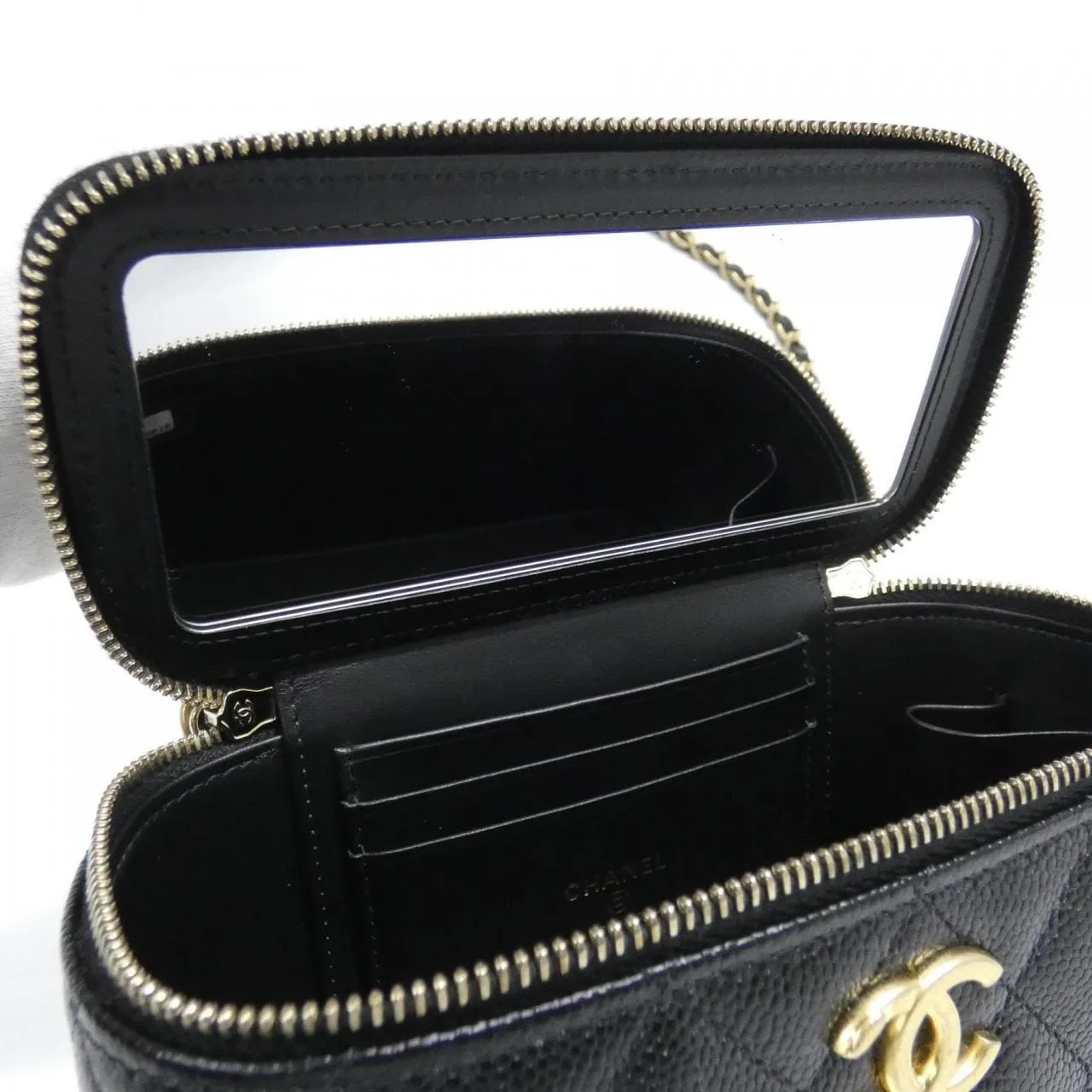 CHANEL Timeless Classic AP2805 Shoulder Grained Calfskin Black Grained Calfskin - Thumbnail 8