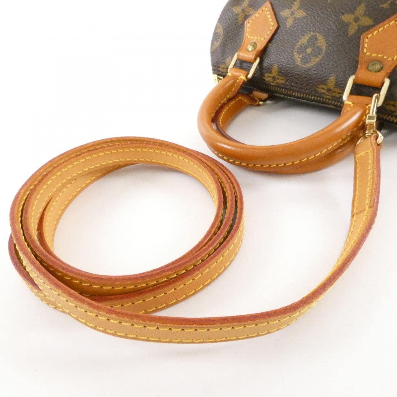 LOUIS VUITTON Speedy M41534+J00145 Boston Monogram Black Monogram - Thumbnail 4