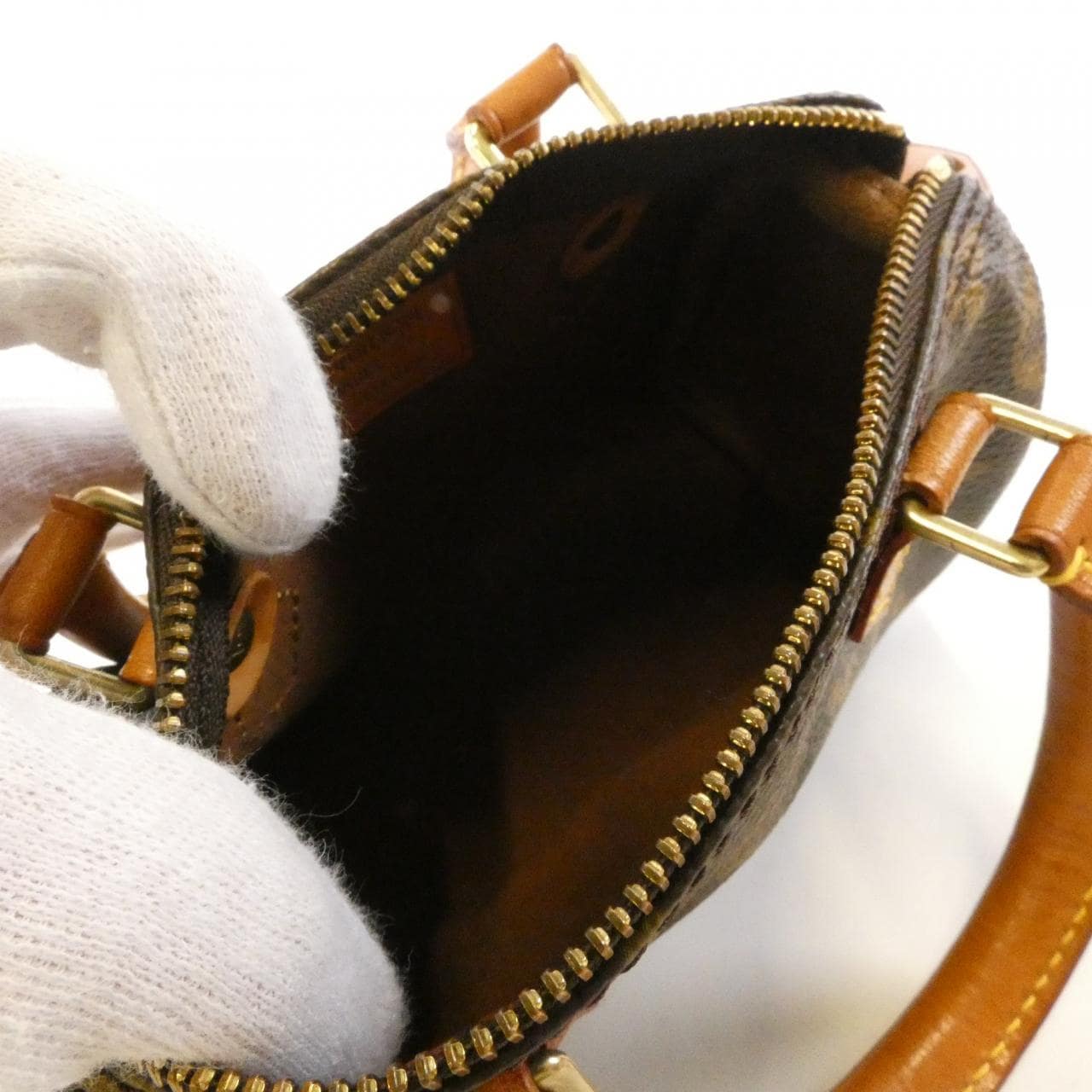 LOUIS VUITTON Speedy M41534+J00145 Boston Monogram Black Monogram - Thumbnail 6