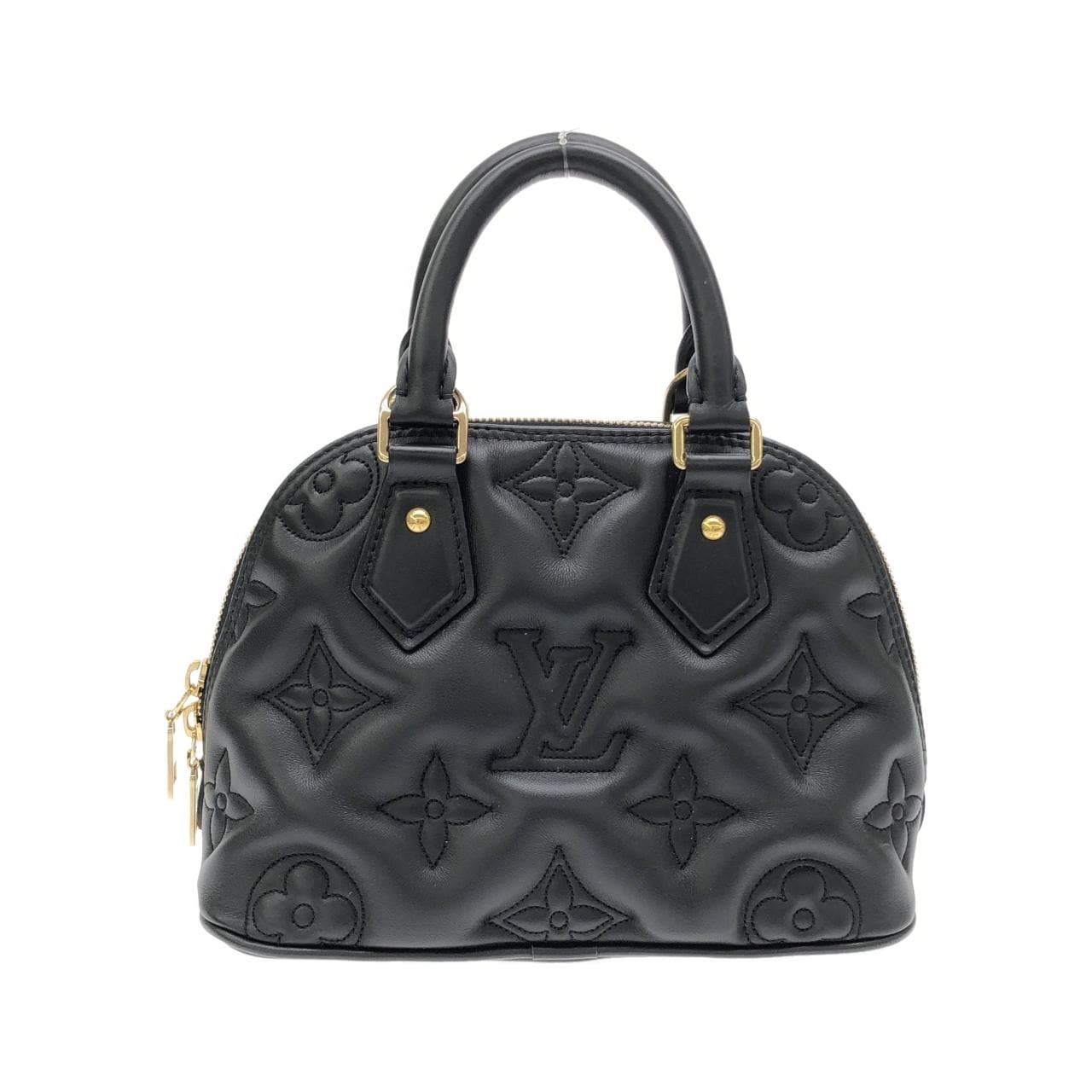 LOUIS VUITTON Alma M59793 Bag Lambskin 黑色 羊皮 中古品A - 縮圖 2