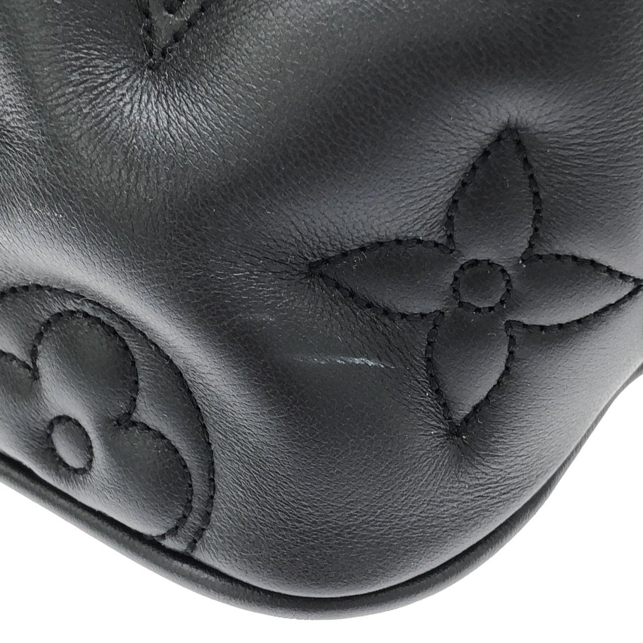 LOUIS VUITTON Alma M59793 Bag Lambskin 黑色 羊皮 中古品A - 縮圖 4