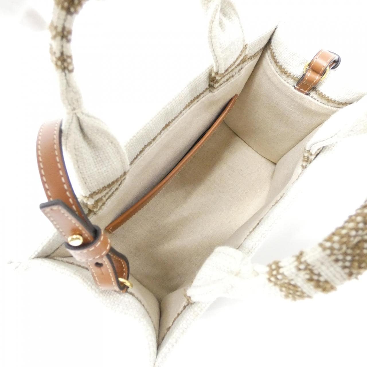 CELINE Cabas 199162EZ7 Bag Canvas 黑色 帆布 中古品A - 縮圖 8