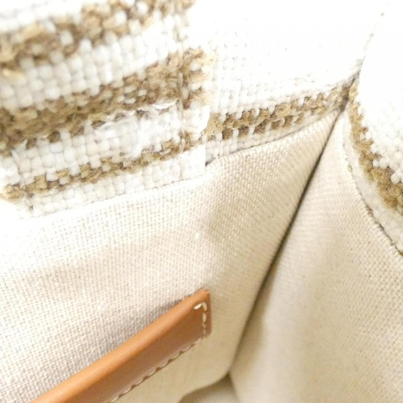 CELINE Cabas 199162EZ7 Bag Canvas 黑色 帆布 中古品A - 縮圖 9