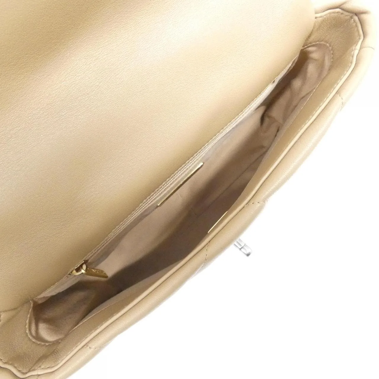 CHANEL Chanel 19 AS1160 Shoulder Lambskin 米色 羊皮 中古品A - 縮圖 9