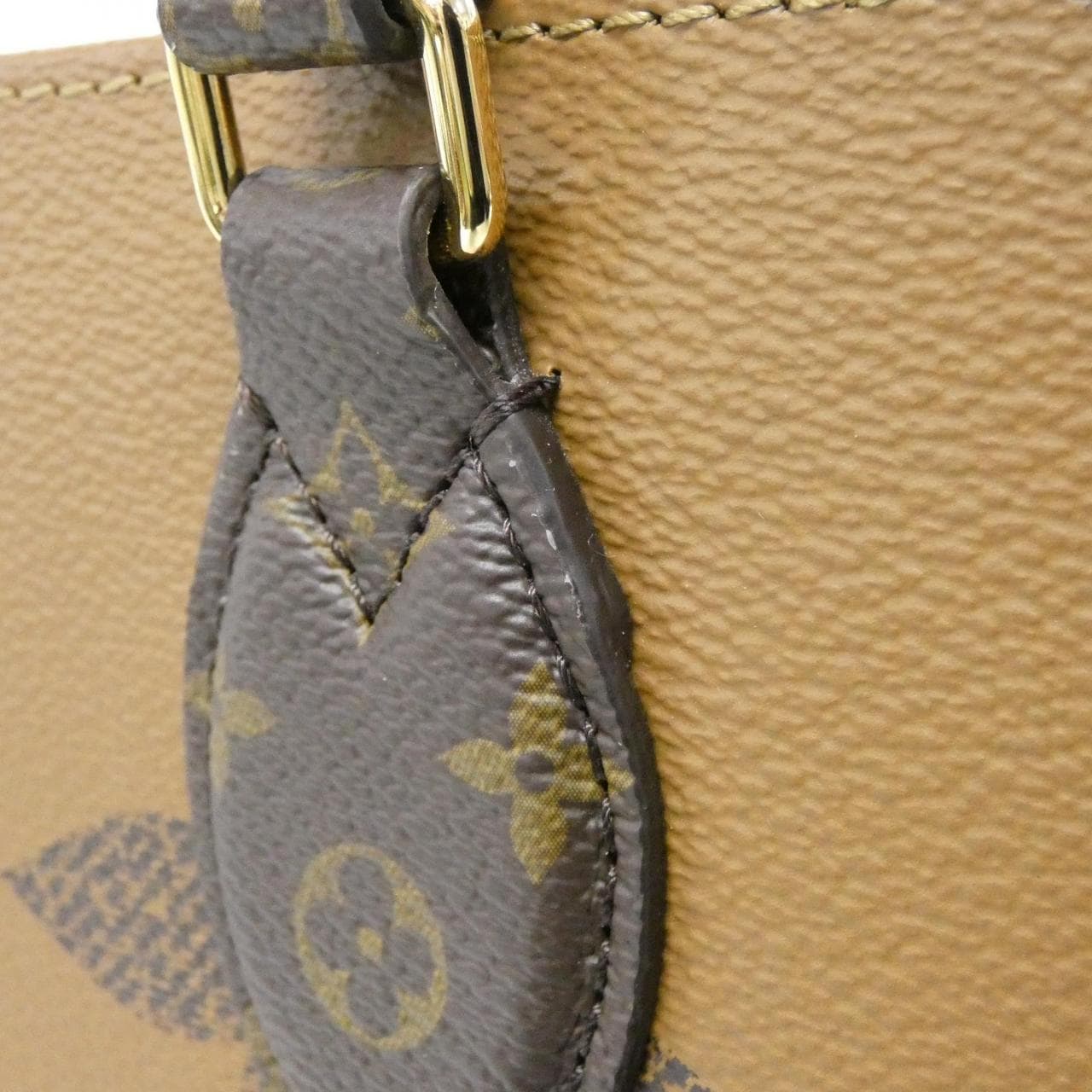 LOUIS VUITTON OnTheGo M45321 Bag Monogram 黑色 Monogram 中古品A - 縮圖 5