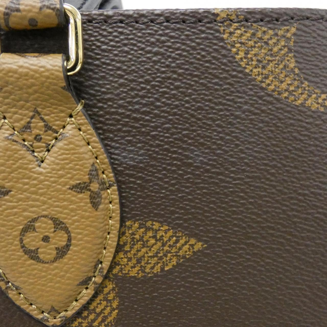 LOUIS VUITTON OnTheGo M45321 Bag Monogram 黑色 Monogram 中古品A - 縮圖 6