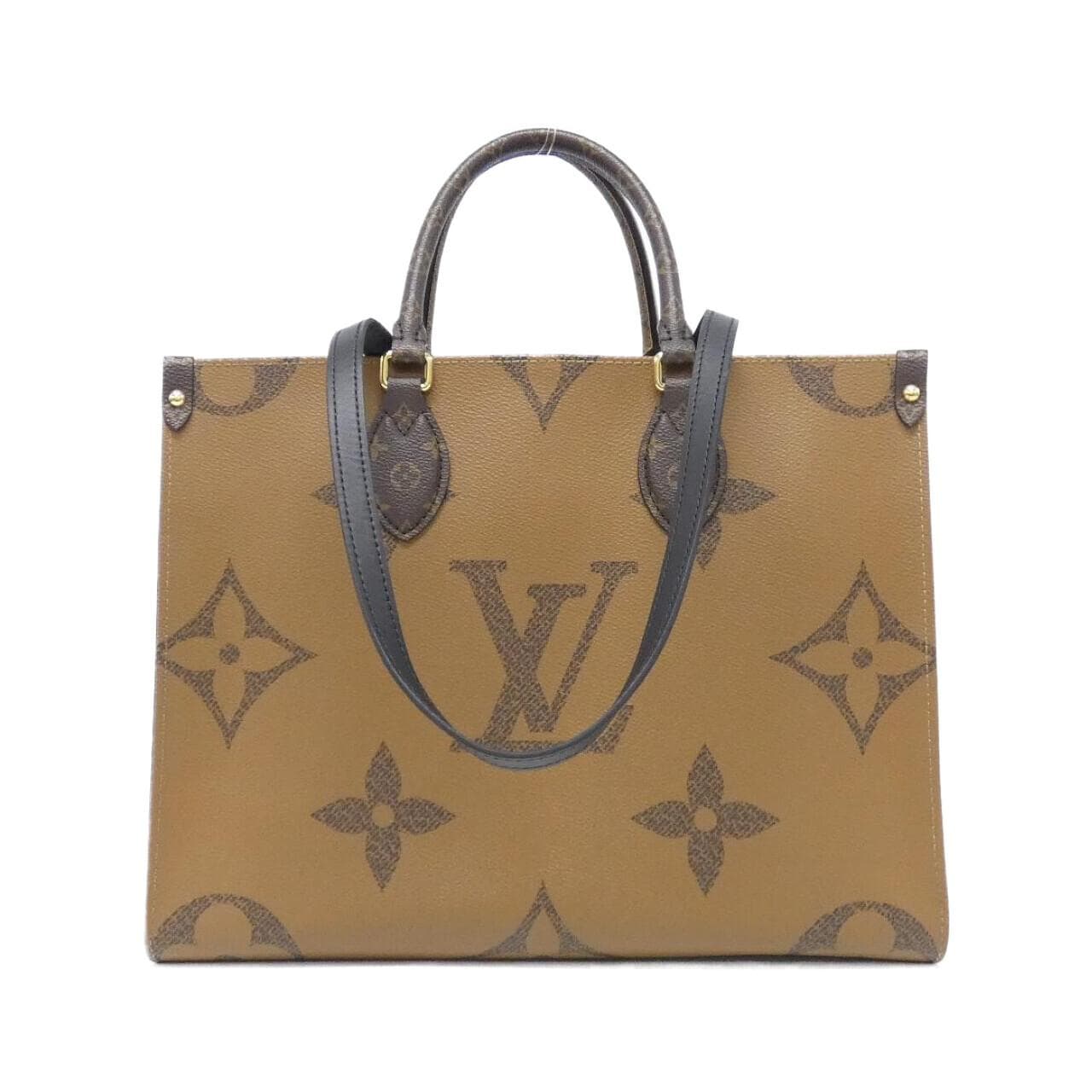 LOUIS VUITTON OnTheGo M45321 Bag Monogram 黑色 Monogram 中古品A - 縮圖 2