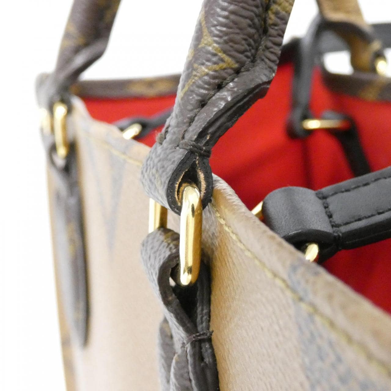 LOUIS VUITTON OnTheGo M45321 Bag Monogram 黑色 Monogram 中古品A - 縮圖 6