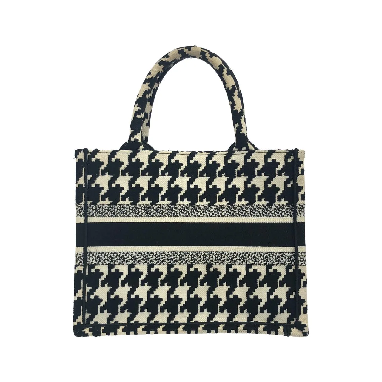 DIOR Book Tote M1265ZTQT Tote Canvas 黑色 帆布 中古品B - 縮圖 2