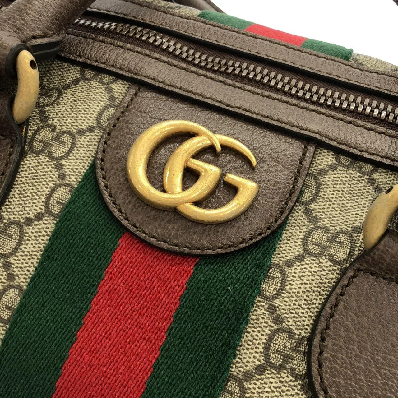 GUCCI Ophidia 547953 9C2ST Boston Canvas 黑色 帆布 中古品A - 縮圖 4