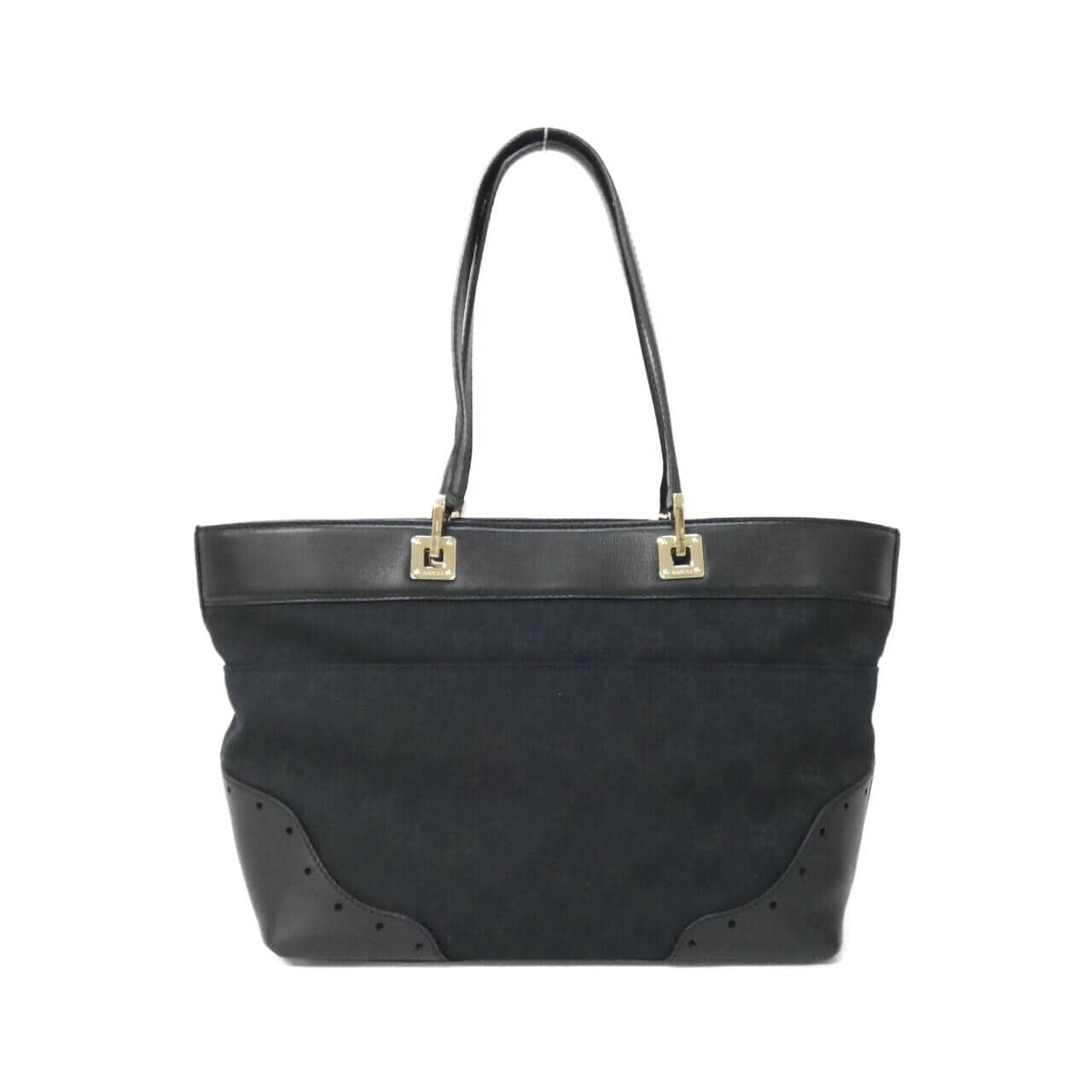 GUCCI 145993 Handbag Canvas 黑色 帆布 中古品A - 縮圖 2