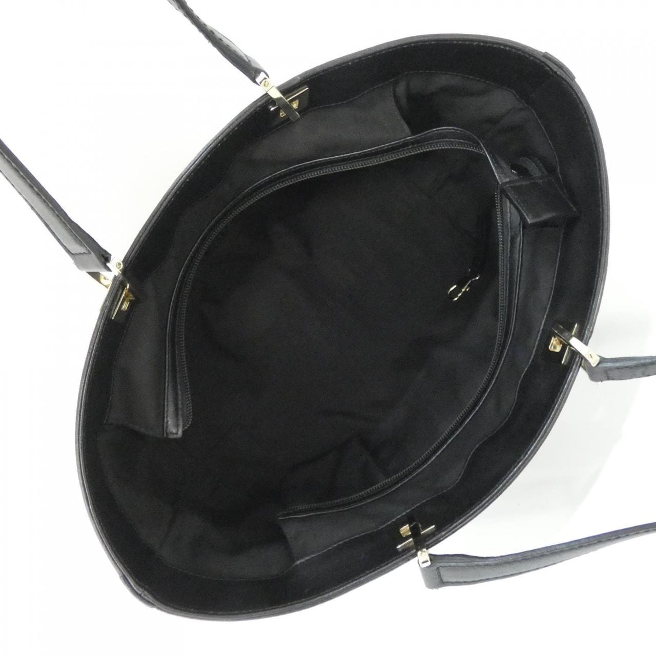 GUCCI 145993 Handbag Canvas 黑色 帆布 中古品A - 縮圖 8