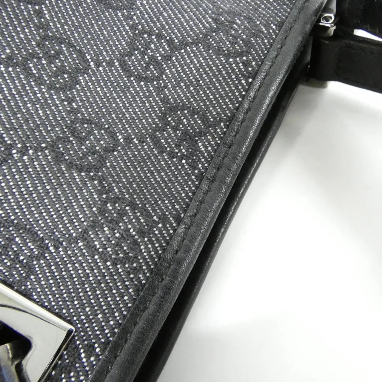 GUCCI 31244 Handbag Canvas 黑色 帆布 中古品A - 縮圖 4