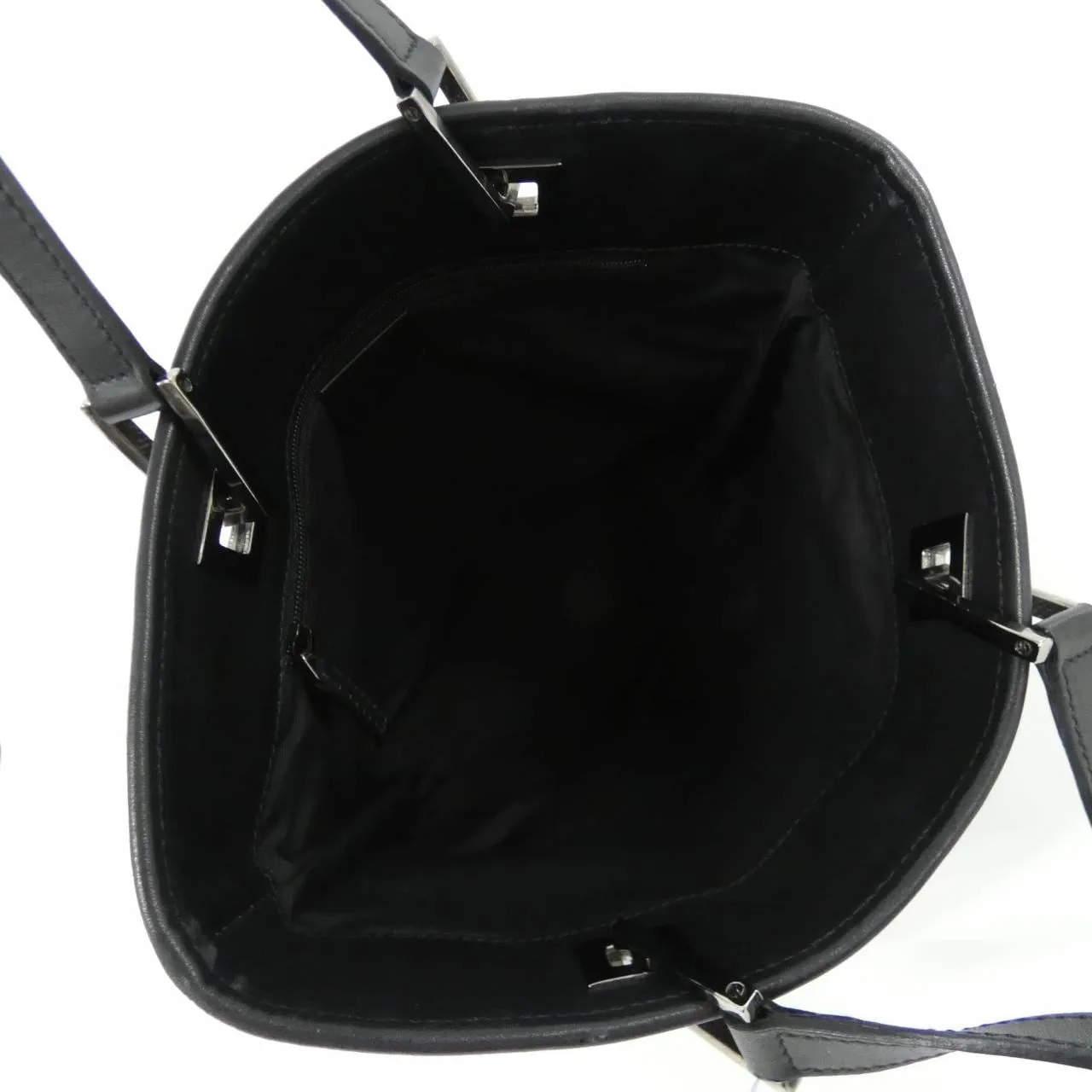 GUCCI 31244 Handbag Canvas 黑色 帆布 中古品A - 縮圖 6