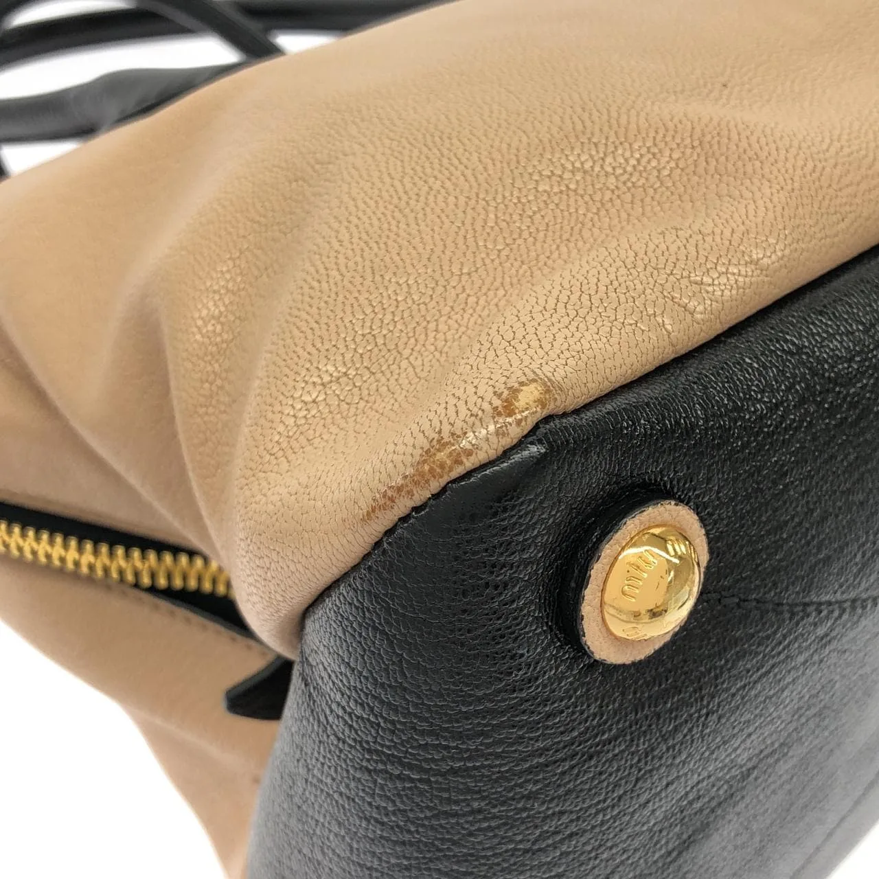 MIU MIU RL0097 Handbag Leather Pink Leather - Thumbnail 3