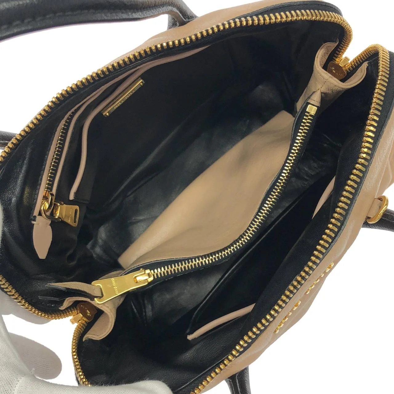 MIU MIU RL0097 Handbag Leather Pink Leather - Thumbnail 8