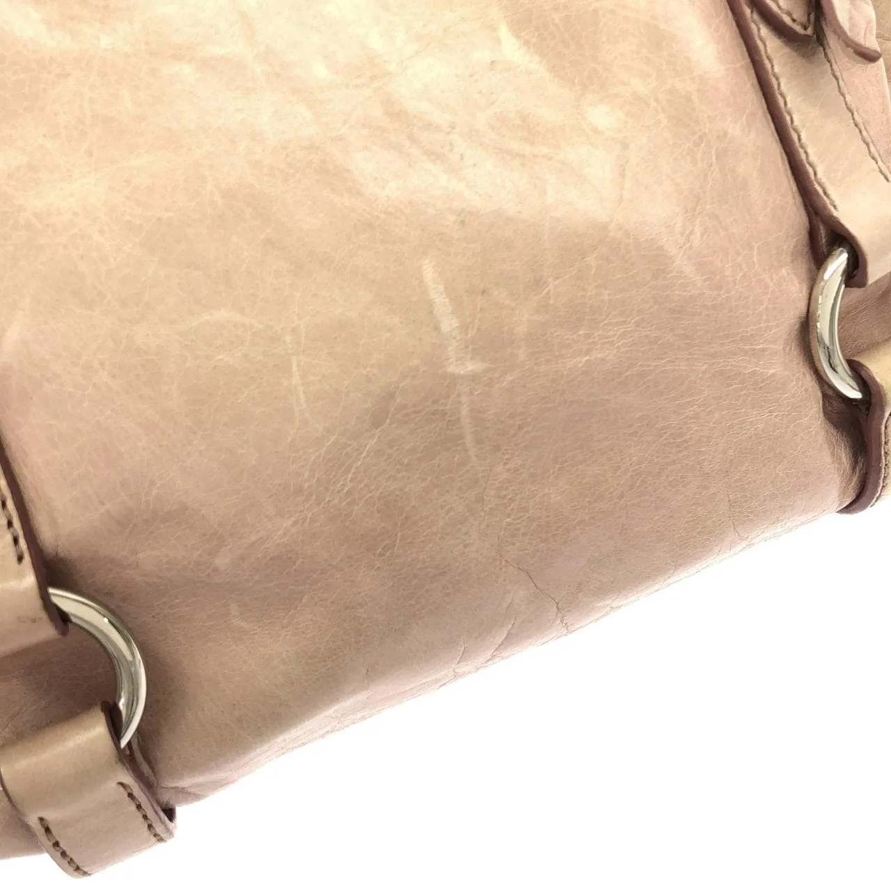 MIU MIU Handbag Leather Pink Leather - Thumbnail 4