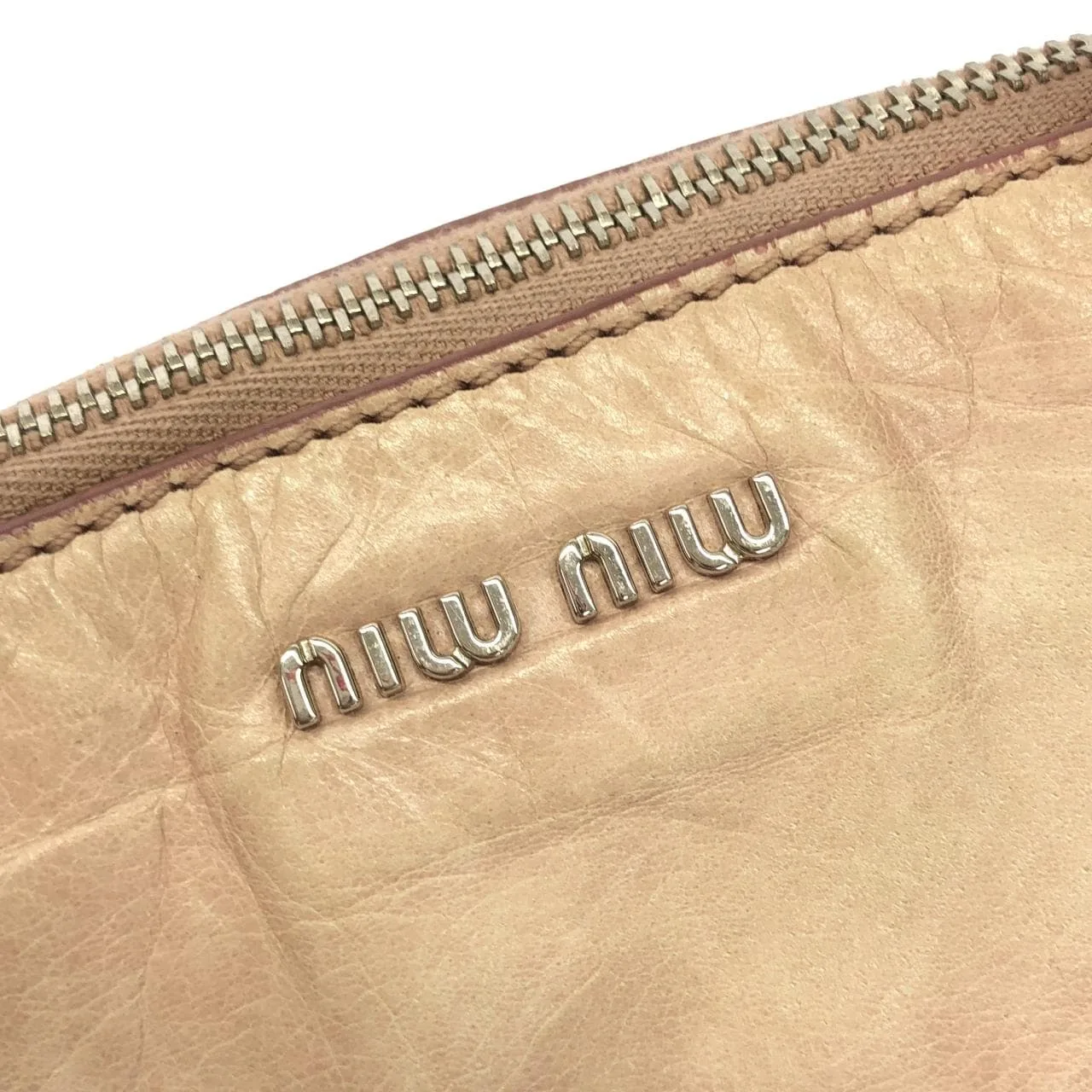 MIU MIU Handbag Leather Pink Leather - Thumbnail 6