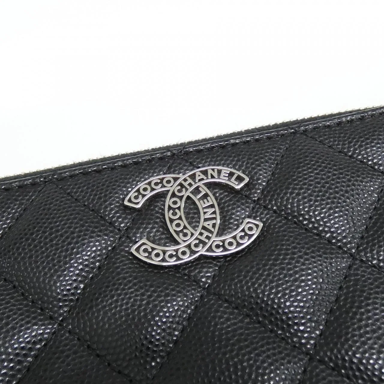 CHANEL Chanel 19 AP3837 Wallet Grained Calfskin 黑色 荔枝紋牛皮 中古品A - 縮圖 4