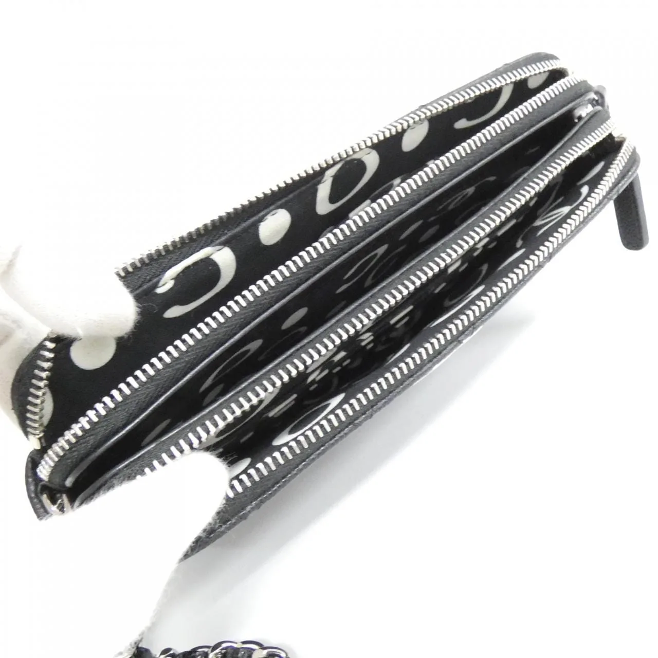 CHANEL Chanel 19 AP3837 Wallet Grained Calfskin 黑色 荔枝紋牛皮 中古品A - 縮圖 6