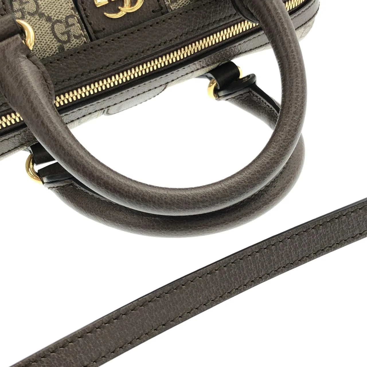 GUCCI 772061 96IWG Boston Canvas 黑色 帆布 中古品A - 縮圖 6