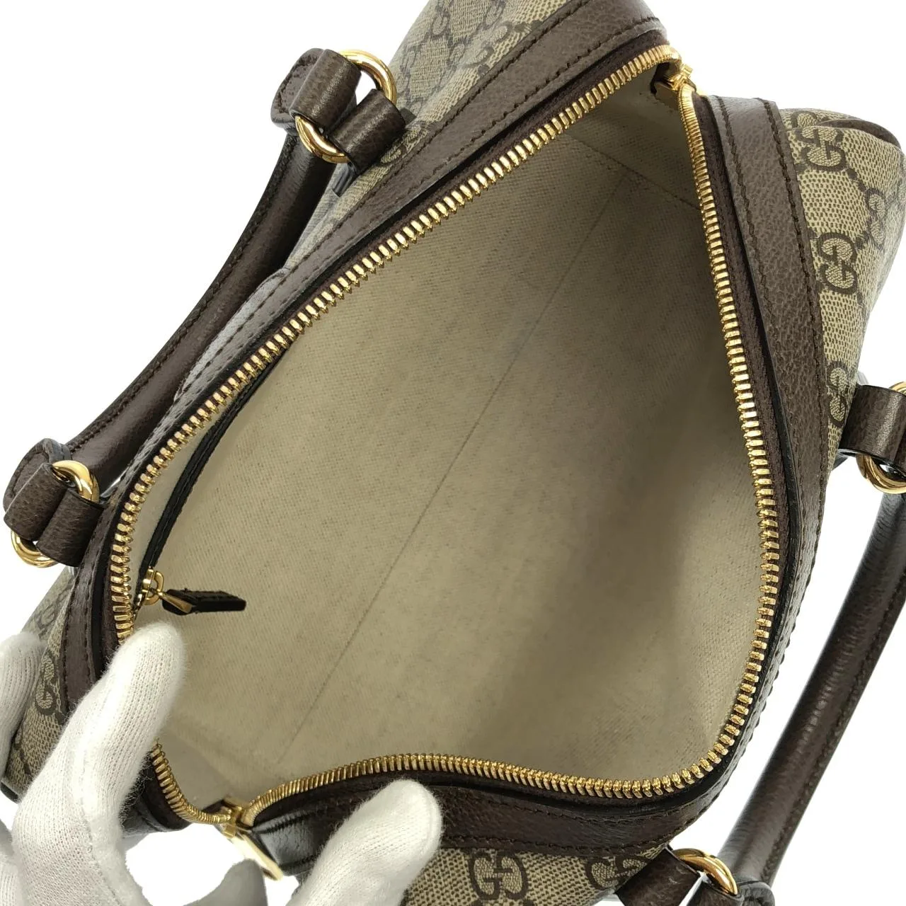 GUCCI 772061 96IWG Boston Canvas 黑色 帆布 中古品A - 縮圖 7