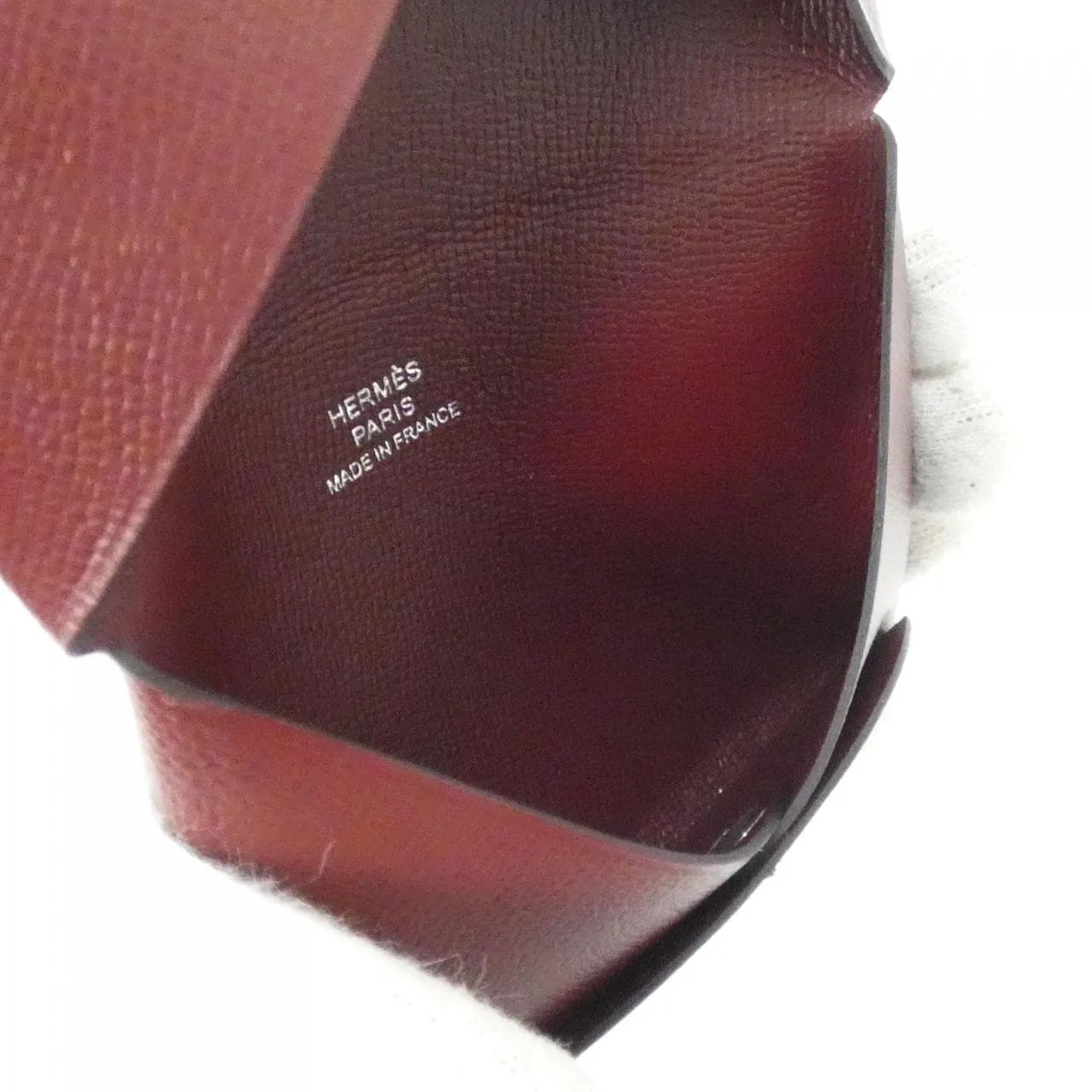 HERMES 078309CK Card Case Rouge 中古品A - 縮圖 4