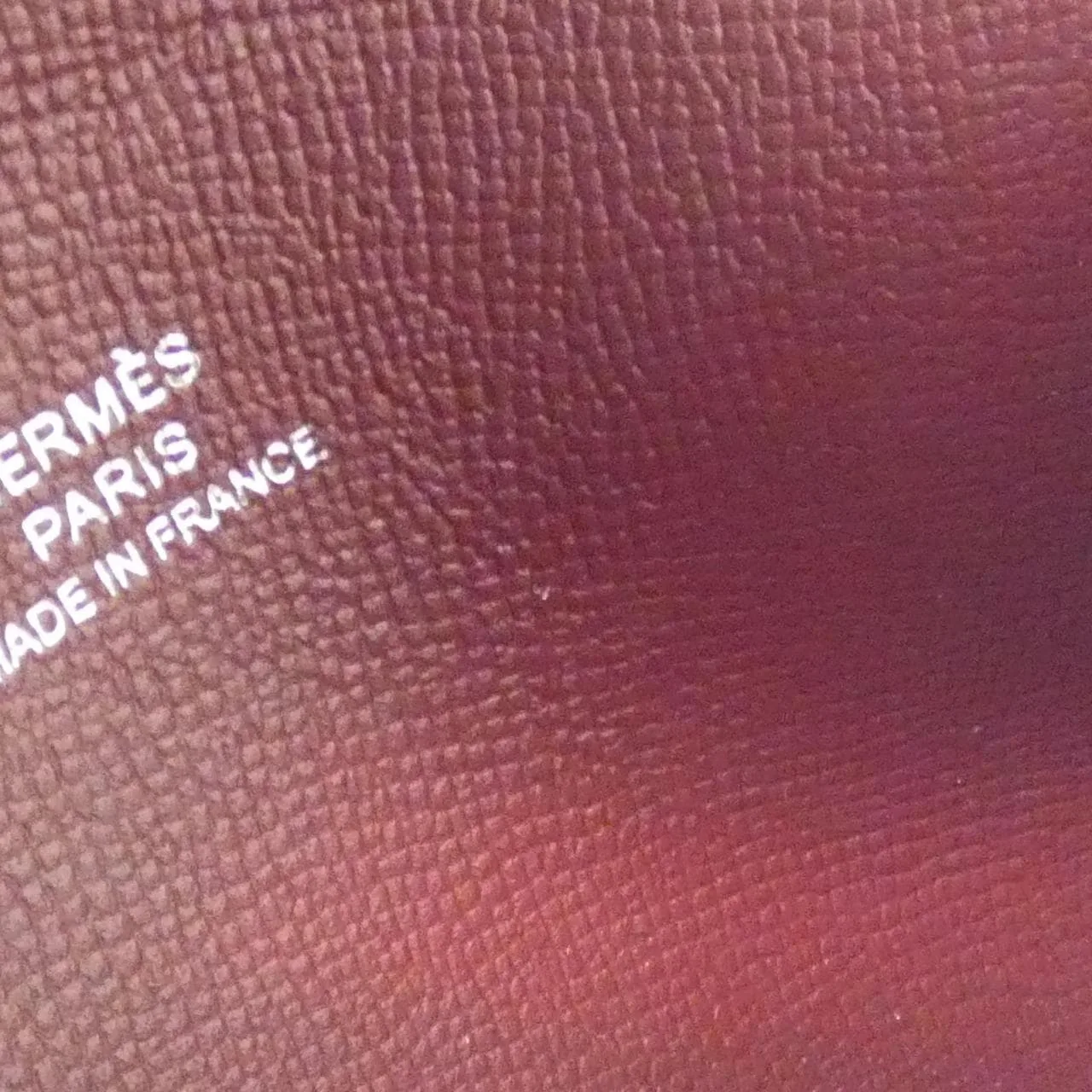 HERMES 078309CK Card Case Rouge 中古品A - 縮圖 5