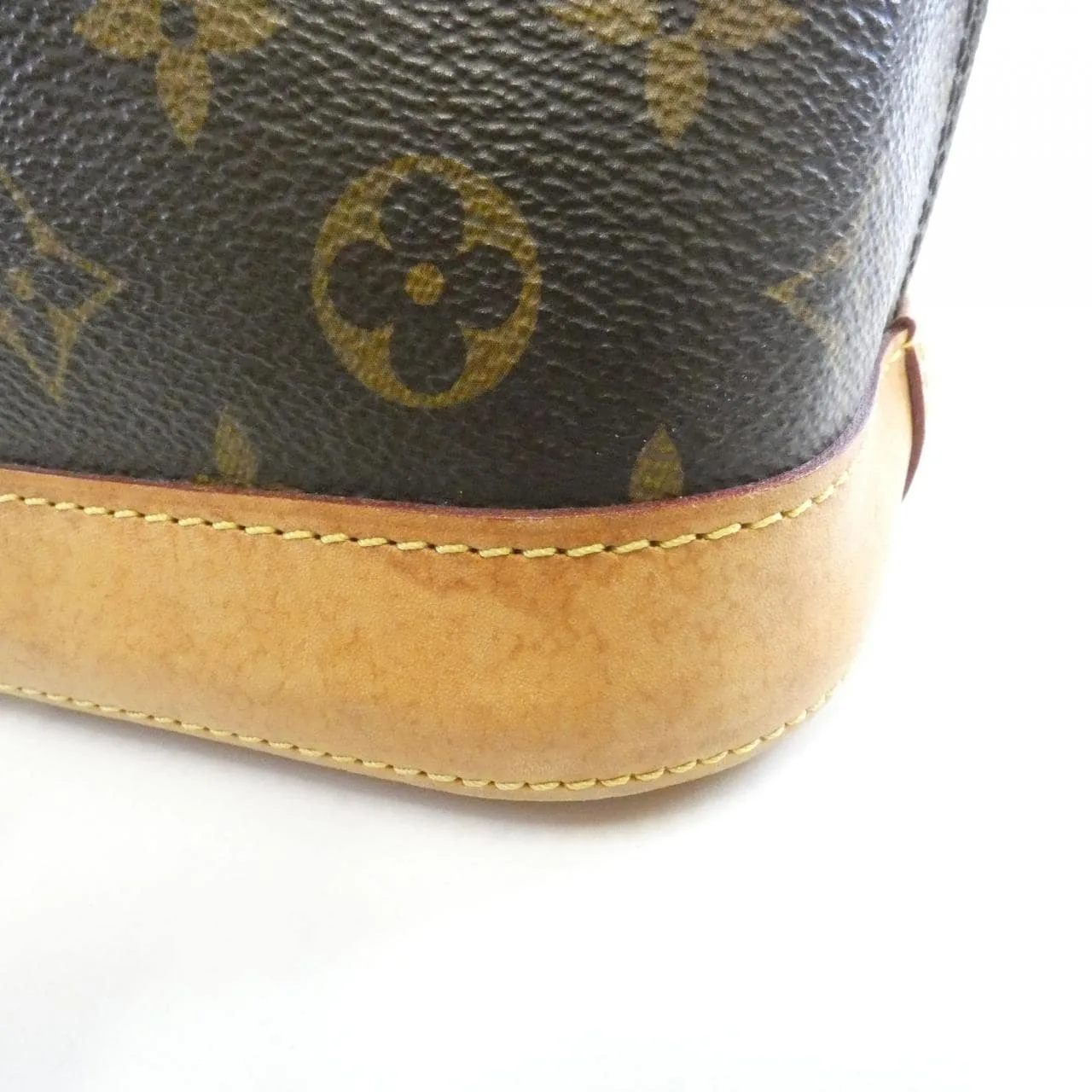 LOUIS VUITTON Alma M53151 Handbag Monogram Black Monogram Rank B - Thumbnail 3